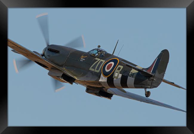 Spitfire MH434 Framed Print by J Biggadike