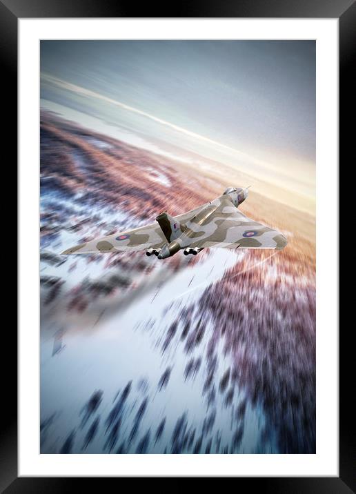 Vulcan Cold War Framed Mounted Print by J Biggadike