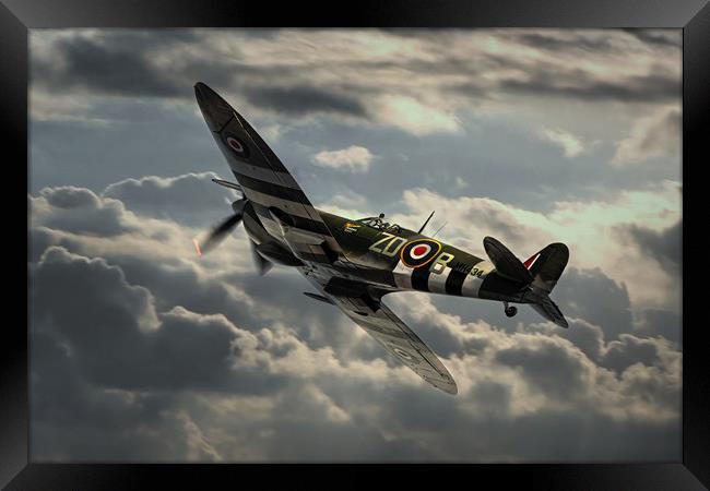 Spitfire MH434 Framed Print by J Biggadike