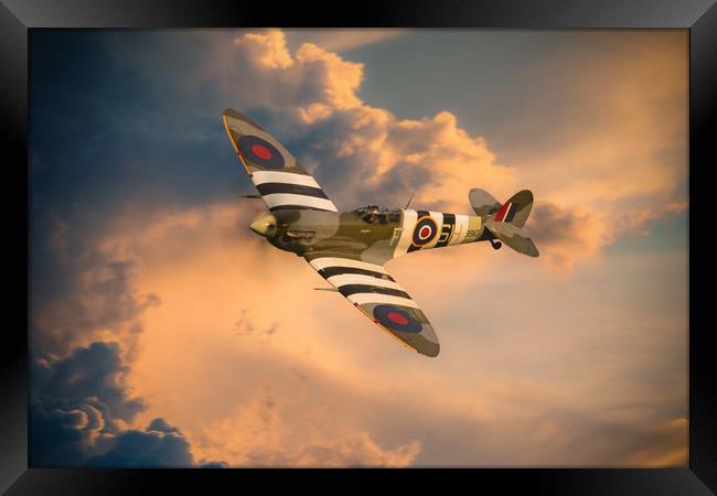 Supermarine Spitfire AB910 Framed Print by J Biggadike