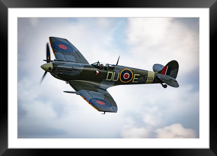 Supermarine Spitfire Mk Vc Framed Mounted Print by J Biggadike