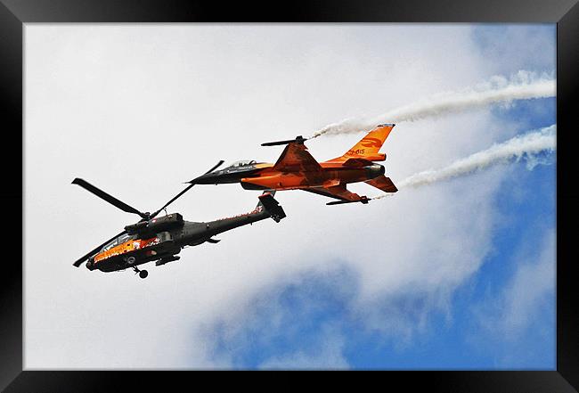 Apache - F16 Display Framed Print by J Biggadike