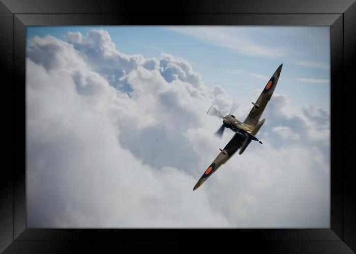 Spitfire Aerial Ace Framed Print by J Biggadike