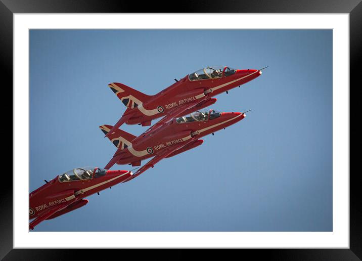 The Red Arrows Framed Mounted Print by J Biggadike