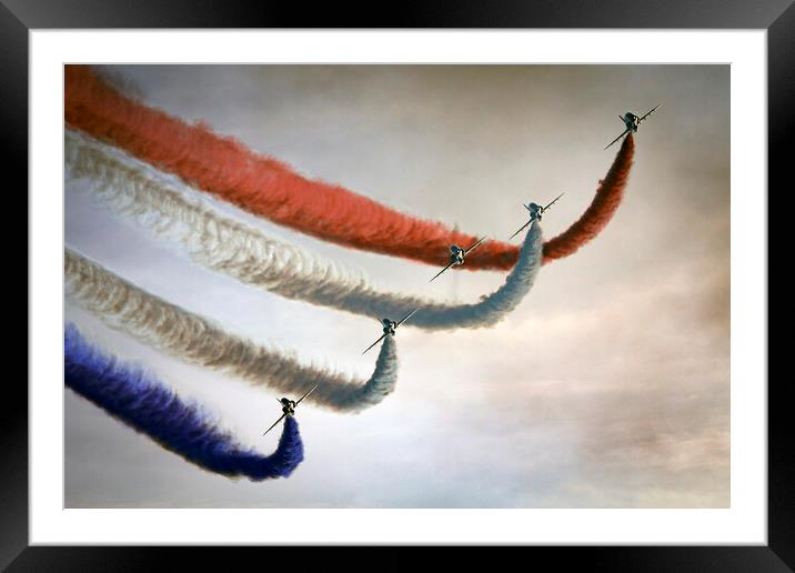 The Red Arrows Enid Section Framed Mounted Print by J Biggadike