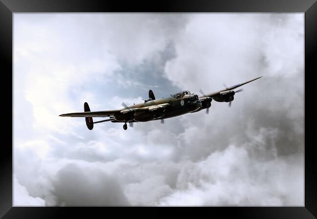 Avro Lancaster Bomber Framed Print by J Biggadike