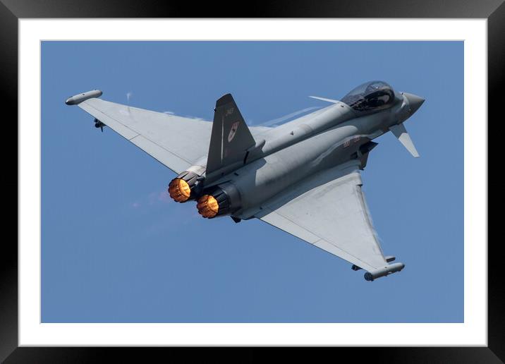 RAF Eurofighter Typhoon Framed Mounted Print by J Biggadike