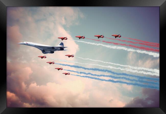 Concorde and The Reds Framed Print by J Biggadike
