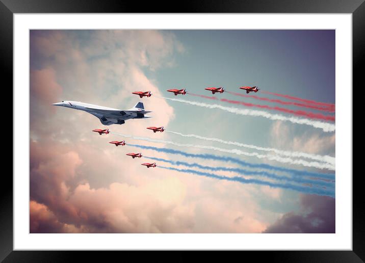 Concorde and The Reds Framed Mounted Print by J Biggadike