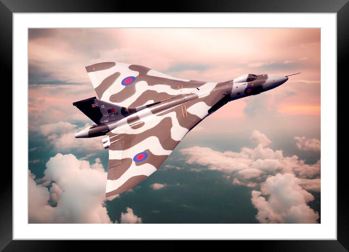 Vulcan Sky Framed Mounted Print by J Biggadike