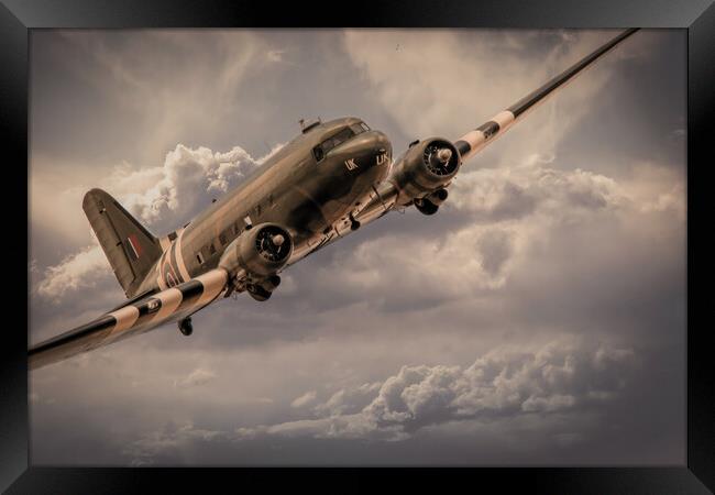 DC-3 Kwicherbichen Framed Print by J Biggadike