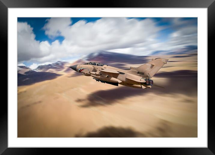 Tornado Pinky Framed Mounted Print by J Biggadike