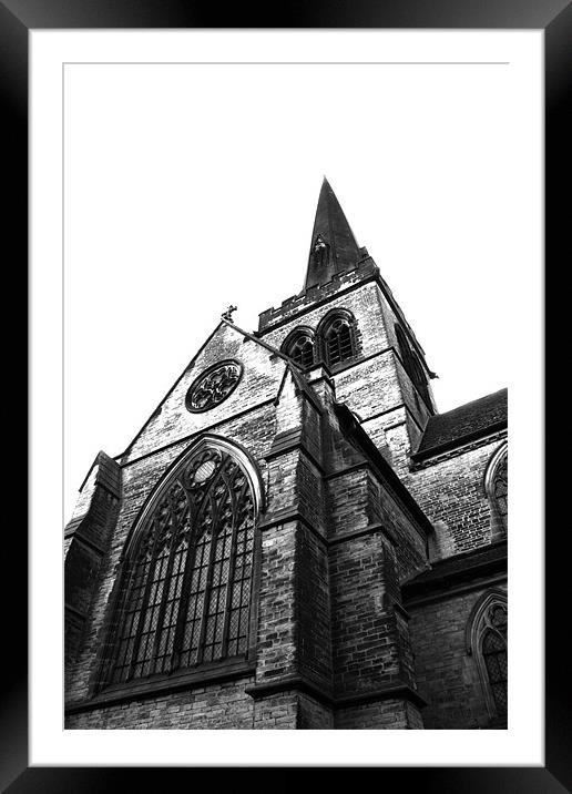 Wentworth Church - High Key Framed Mounted Print by J Biggadike