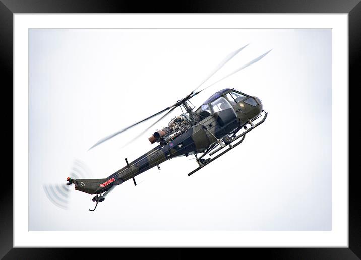 Westland Scout Helicopter Framed Mounted Print by J Biggadike