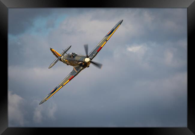 HAWKER HURRICANE 1B Framed Print by J Biggadike