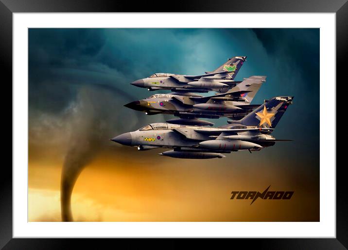 Tornado Framed Mounted Print by J Biggadike