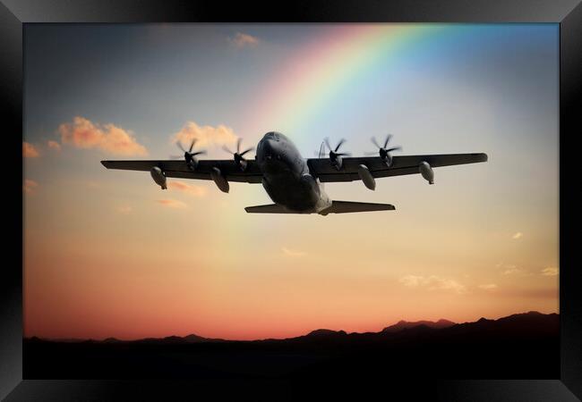 MC-130 Combat Shadow Framed Print by J Biggadike