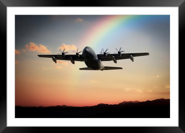 MC-130 Combat Shadow Framed Mounted Print by J Biggadike