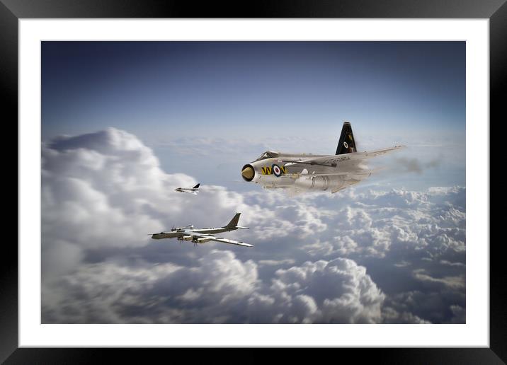 Defending The Airspace Framed Mounted Print by J Biggadike