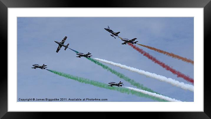 Frecce Tricolori Framed Mounted Print by J Biggadike