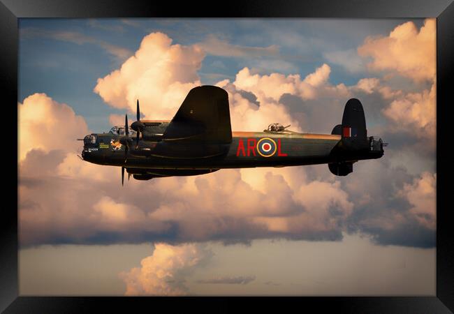 Lancaster Bomber AR-L Framed Print by J Biggadike