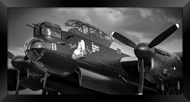 Lancaster Bomber Just Jane Framed Print by J Biggadike