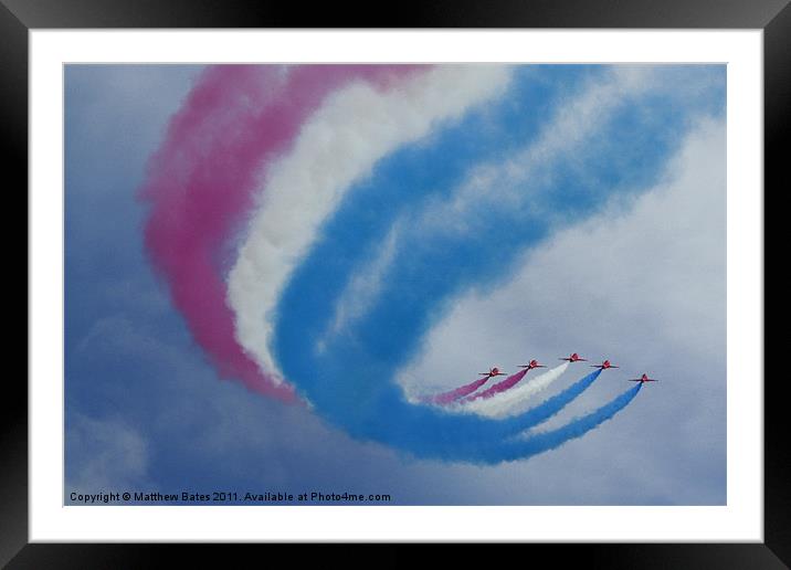 Red Arrows 1 Framed Mounted Print by Matthew Bates