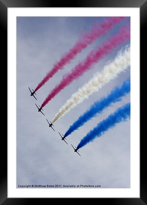 Red Arrows 4 Framed Mounted Print by Matthew Bates