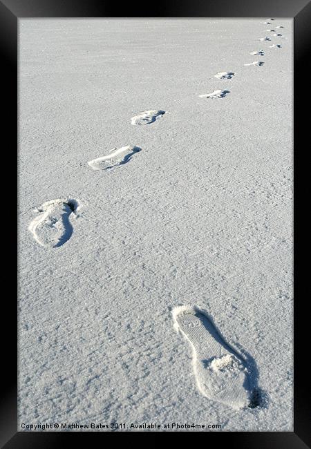 Footprints Framed Print by Matthew Bates