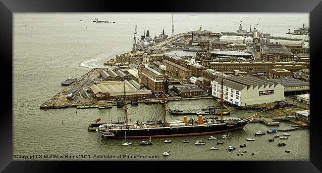 Portsmouth Historic Dockyard Framed Print by Matthew Bates