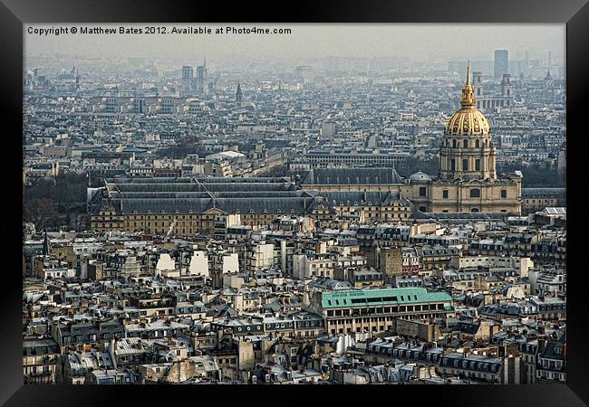 Les Invalides, Paris Framed Print by Matthew Bates