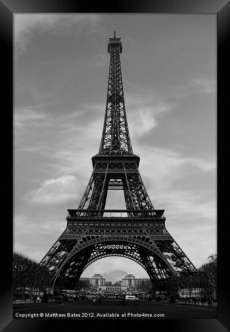 The Eiffel Tower 2 Framed Print by Matthew Bates
