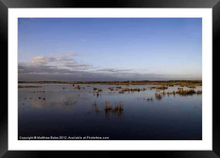 Hampshire Nature Reserve. Framed Mounted Print by Matthew Bates