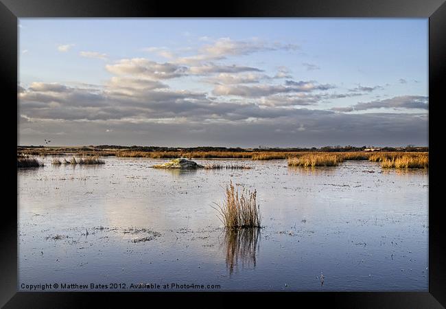 Keyhaven Marsh 2 Framed Print by Matthew Bates