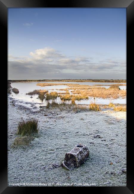 Abandoned Lobster Pot Framed Print by Matthew Bates