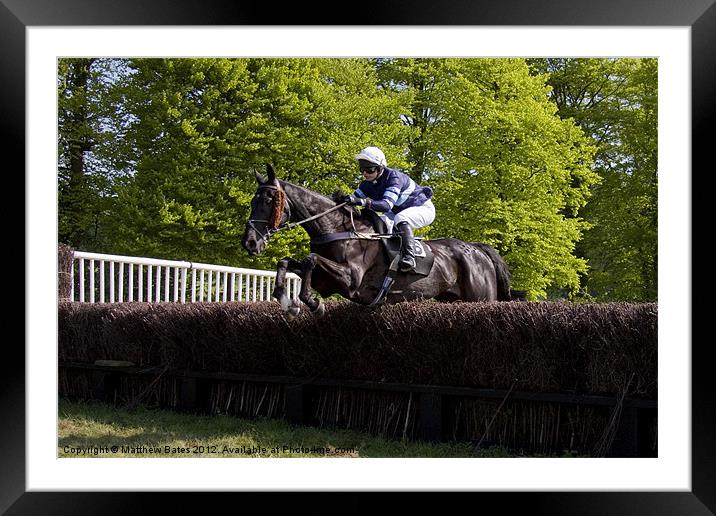 Horse Jump Framed Mounted Print by Matthew Bates