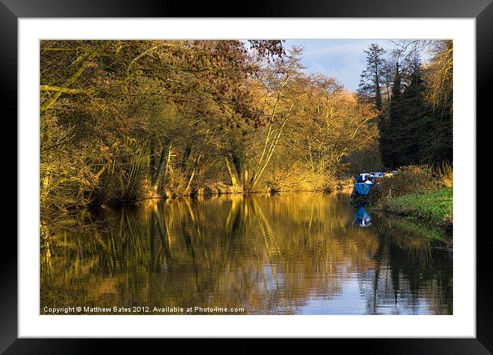 Kennet and Avon Canal Framed Mounted Print by Matthew Bates