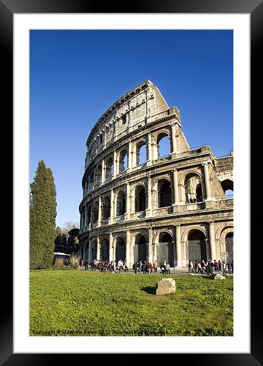 Roman Colosseum Framed Mounted Print by Matthew Bates
