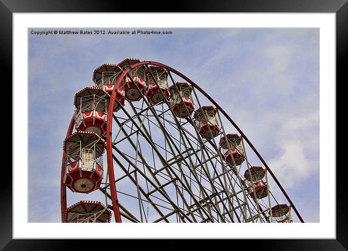 Ferris Wheel Framed Mounted Print by Matthew Bates