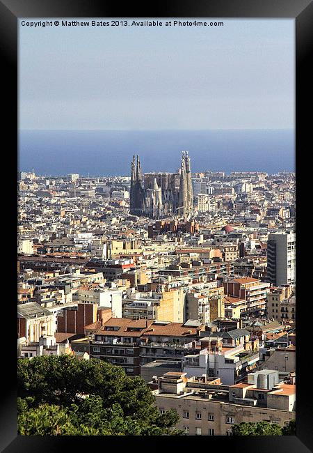 La Sagrada Família Framed Print by Matthew Bates