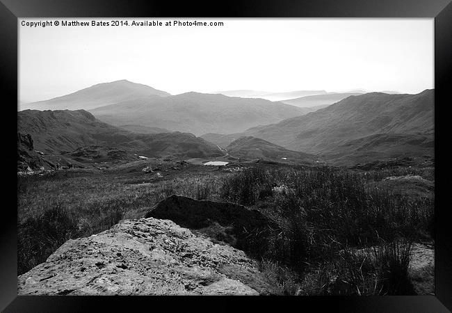Snowdon view Framed Print by Matthew Bates