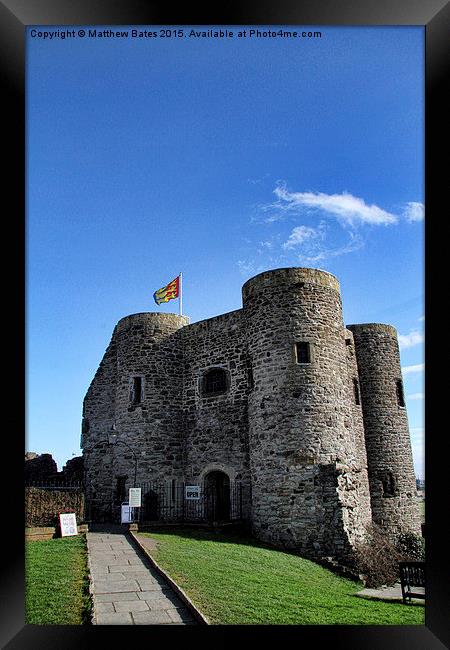 Rye Castle Framed Print by Matthew Bates