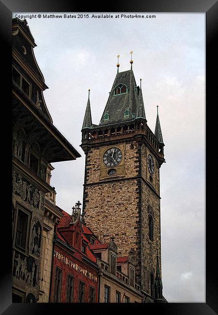 Astronomical Clock Tower Framed Print by Matthew Bates