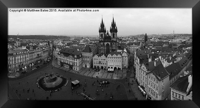 Old town square Framed Print by Matthew Bates