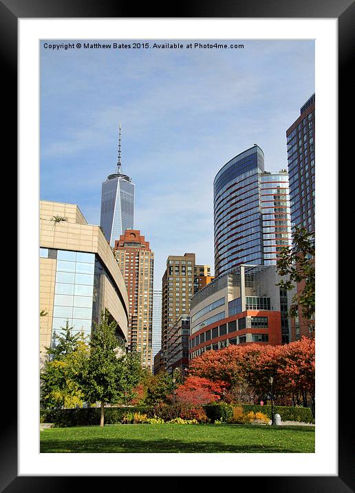  Freedom Tower Framed Mounted Print by Matthew Bates