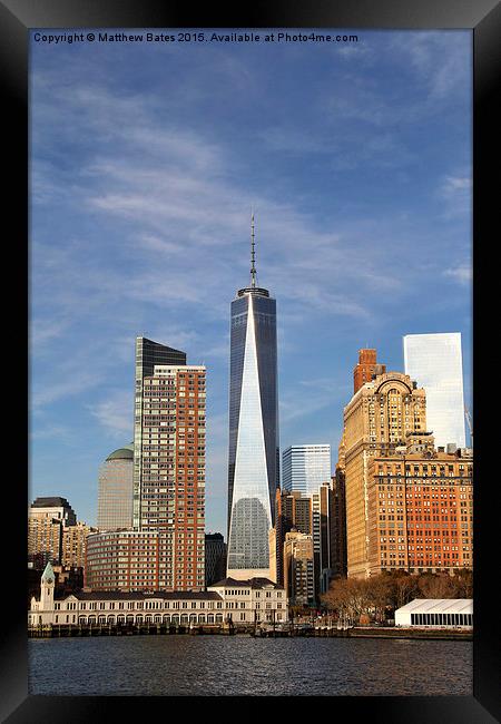 Freedom Tower Framed Print by Matthew Bates