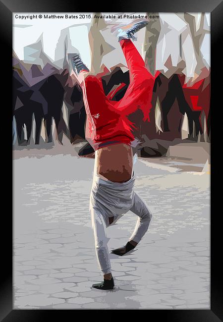 Street performer Framed Print by Matthew Bates