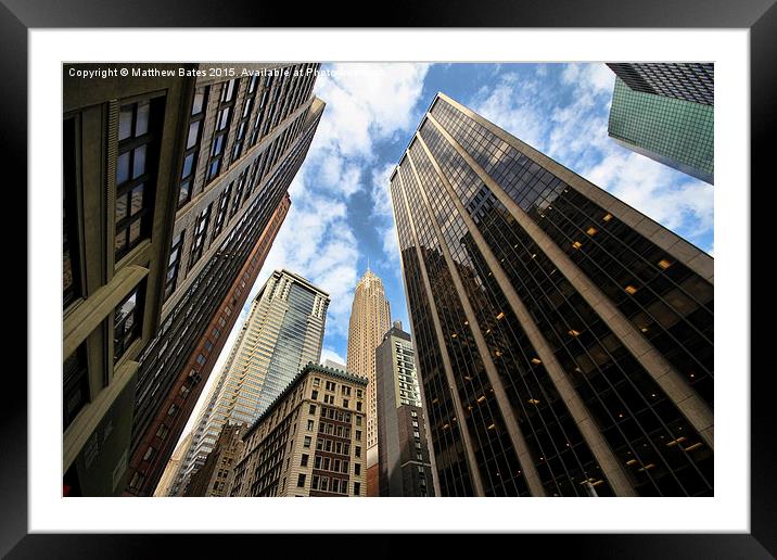 High-Rise Framed Mounted Print by Matthew Bates