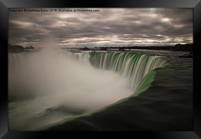 Horseshoe Falls Framed Print by Matthew Bates