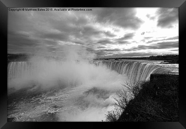 Niagara Falls spray Framed Print by Matthew Bates
